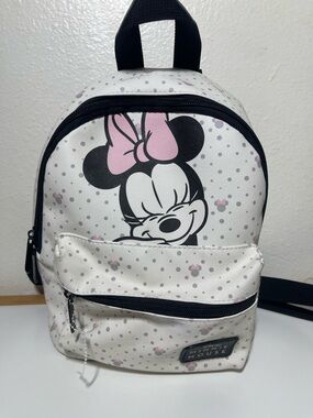 Disney Minnie Mouse White and Pink Kids Mini Backpack